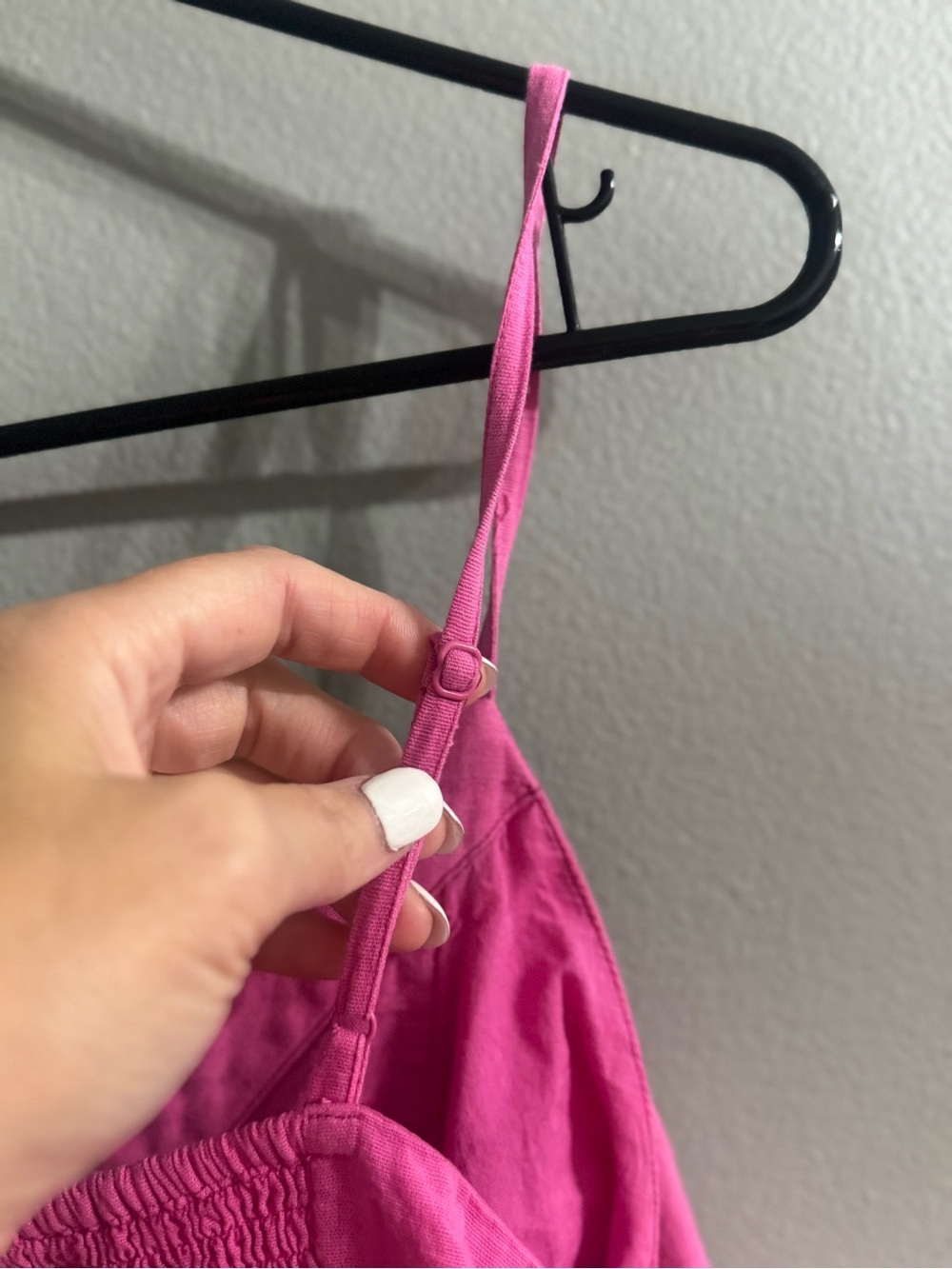 American Eagle Outfitters Bright Pink Button-Front Sundress - Picture 5 of 8